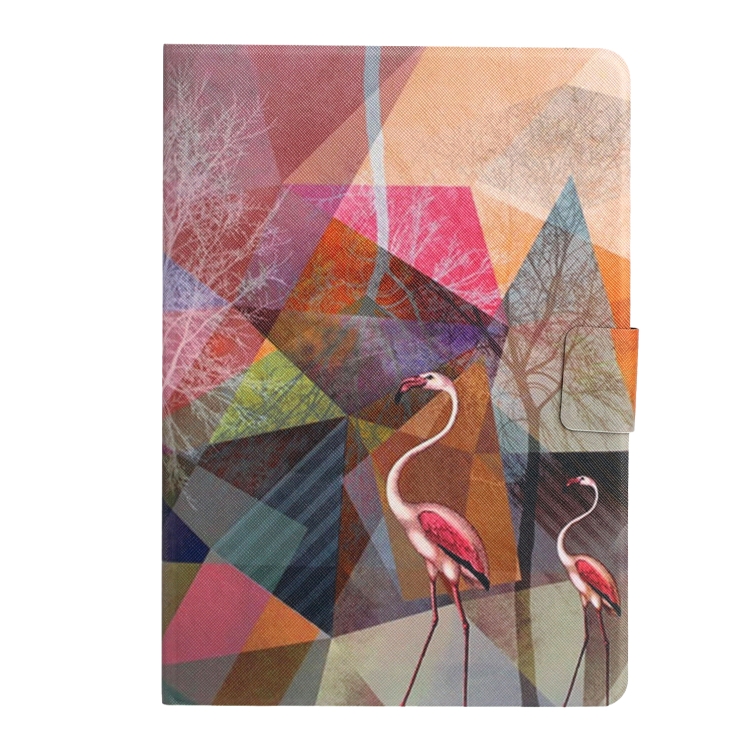 For iPad 10th Gen 10.9 2022 Colored Drawing Pattern Flip Leather Smart Tablet Case(Flamingo) For iPad 10th Gen 10.9 2022 Colored Drawing Pattern Flip Leather Smart Tablet Case(Flamingo)