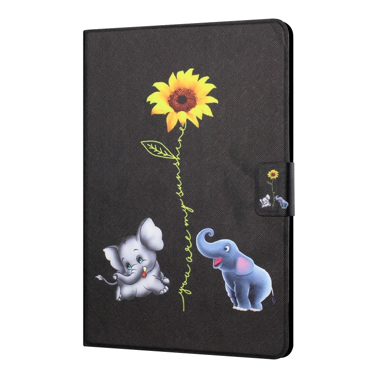 For iPad 10th Gen 10.9 2022 Colored Drawing Pattern Flip Leather Smart Tablet Case(Elephant) For iPad 10th Gen 10.9 2022 Colored Drawing Pattern Flip Leather Smart Tablet Case(Elephant)