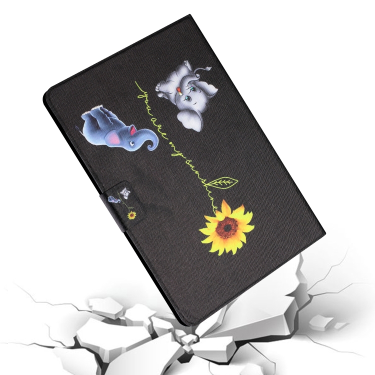 For iPad 10th Gen 10.9 2022 Colored Drawing Pattern Flip Leather Smart Tablet Case(Elephant) For iPad 10th Gen 10.9 2022 Colored Drawing Pattern Flip Leather Smart Tablet Case(Elephant)