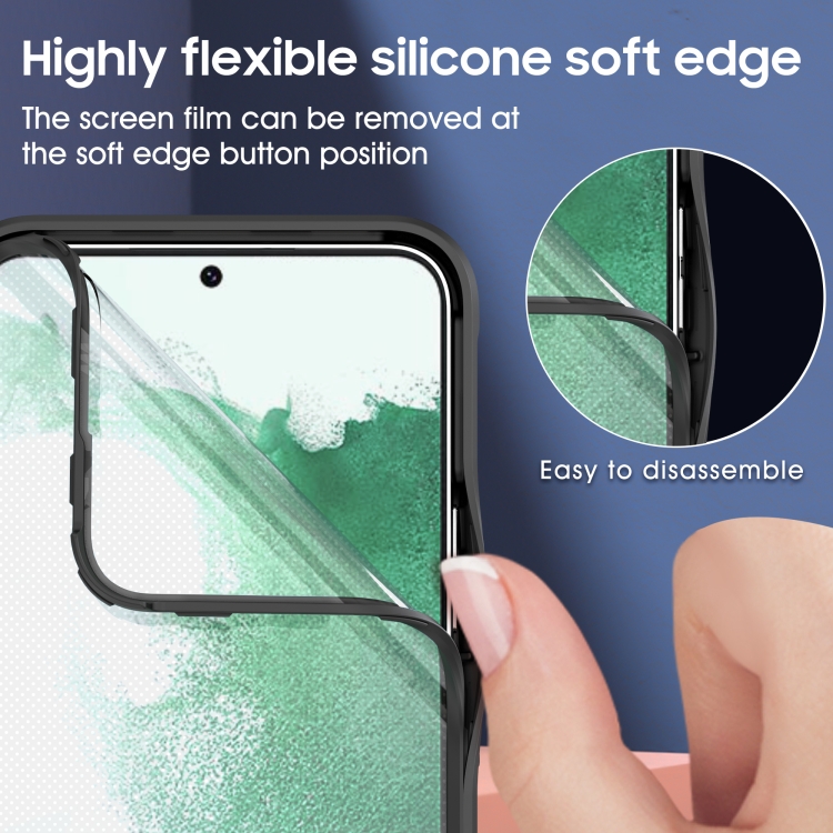 For Samsung Galaxy S22+ 5G 360 degree Full Coverage Sliding Camshield Phone Case(Black) For Samsung Galaxy S22+ 5G 360 degree Full Coverage Sliding Camshield Phone Case(Black)