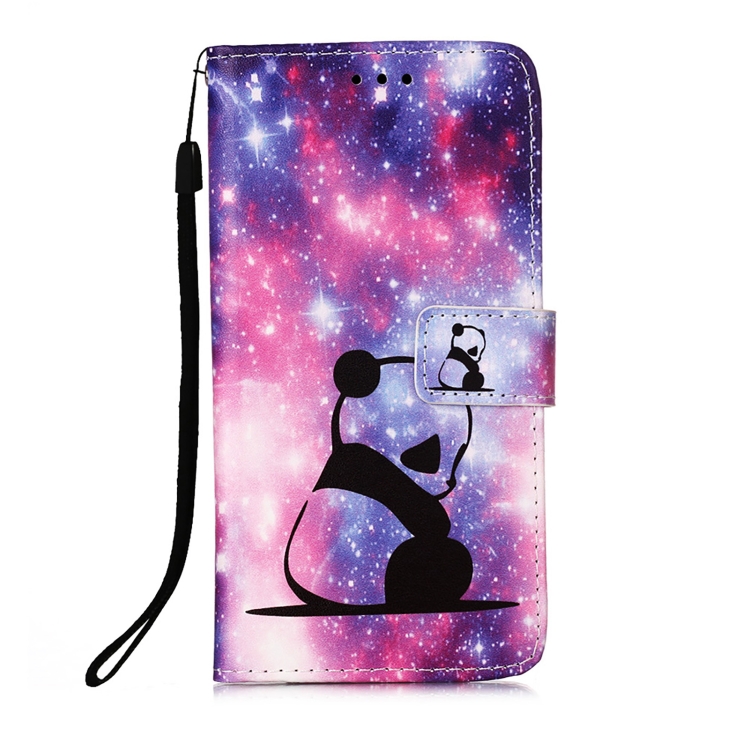 For Samsung Galaxy S23+ 5G Colored Drawing Pattern Plain Weave Leather Phone Case(Baby Panda) For Samsung Galaxy S23+ 5G Colored Drawing Pattern Plain Weave Leather Phone Case(Baby Panda)
