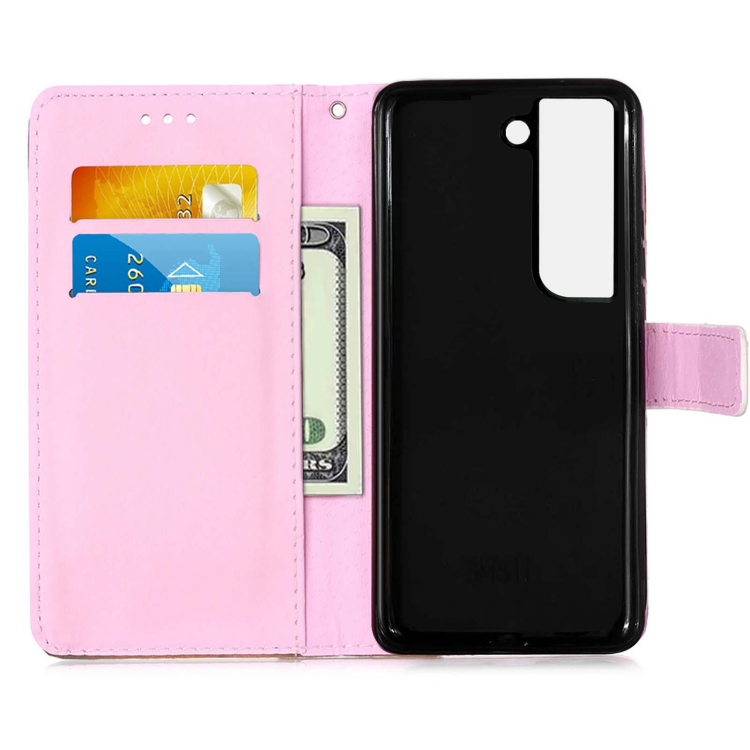 For Samsung Galaxy S23+ 5G Colored Drawing Pattern Plain Weave Leather Phone Case(Baby Panda) For Samsung Galaxy S23+ 5G Colored Drawing Pattern Plain Weave Leather Phone Case(Baby Panda)