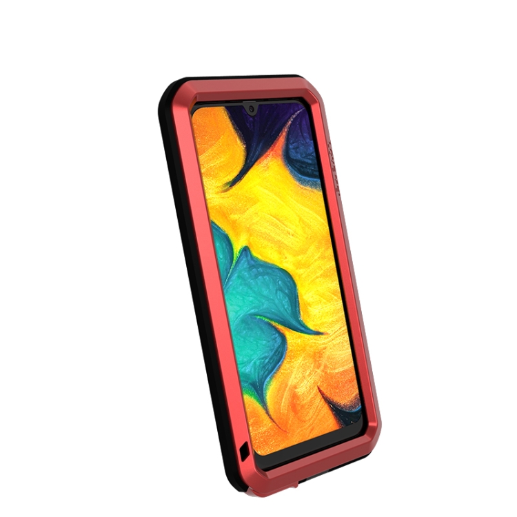 For Galaxy A30 LOVE MEI Metal Shockproof Waterproof Dustproof Protective Case(Red) For Galaxy A30 LOVE MEI Metal Shockproof Waterproof Dustproof Protective Case(Red)