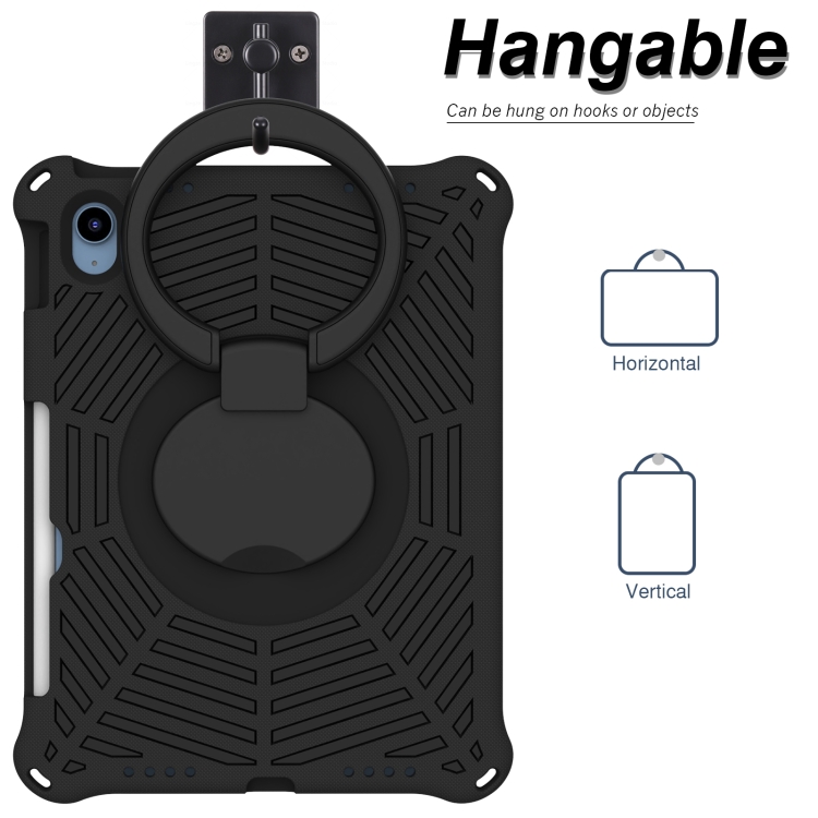 For iPad 10th Gen 10.9 2022 Spider King Silicone Protective Tablet Case(Black) For iPad 10th Gen 10.9 2022 Spider King Silicone Protective Tablet Case(Black)