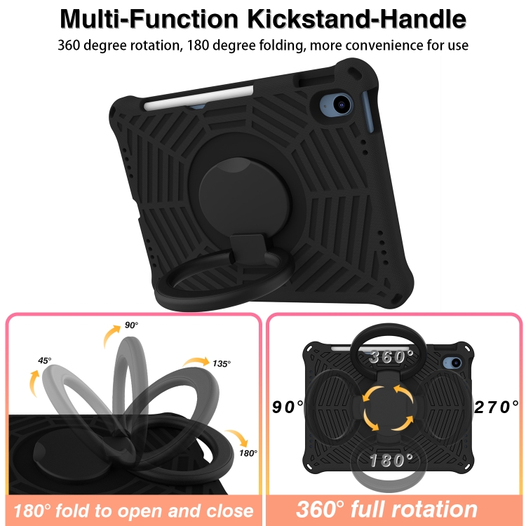 For iPad 10th Gen 10.9 2022 Spider King Silicone Protective Tablet Case(Black) For iPad 10th Gen 10.9 2022 Spider King Silicone Protective Tablet Case(Black)