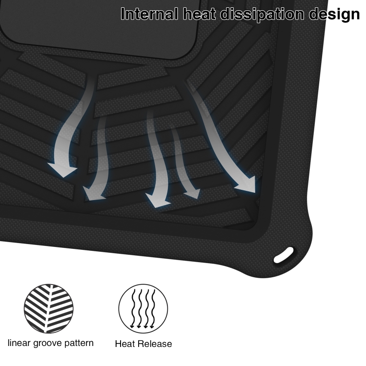 For iPad 10th Gen 10.9 2022 Spider King Silicone Protective Tablet Case(Black) For iPad 10th Gen 10.9 2022 Spider King Silicone Protective Tablet Case(Black)