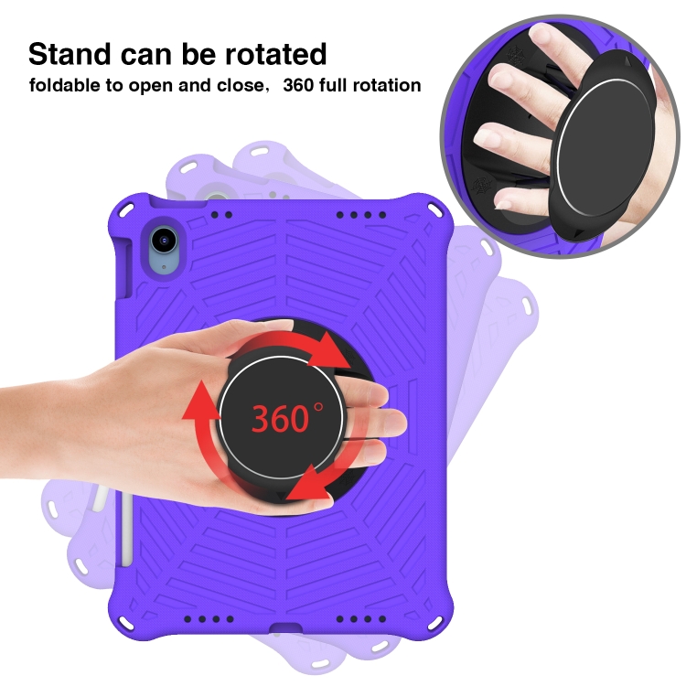 For iPad 10th Gen 10.9 2022 Spider King Silicone Protective Tablet Case(Purple) For iPad 10th Gen 10.9 2022 Spider King Silicone Protective Tablet Case(Purple)