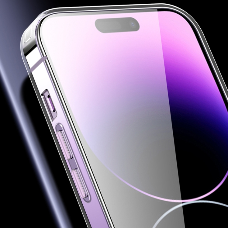 For iPhone 14 Punk Machinery MagSafe Magnetic Phone Case(Transparent Purple) For iPhone 14 Punk Machinery MagSafe Magnetic Phone Case(Transparent Purple)