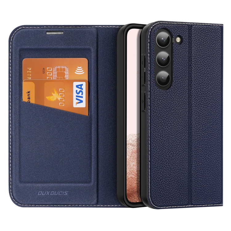 For Samsung Galaxy S23+ 5G DUX DUCIS Skin X2 Series Horizontal Flip Leather Phone Case(Blue) For Samsung Galaxy S23+ 5G DUX DUCIS Skin X2 Series Horizontal Flip Leather Phone Case(Blue)