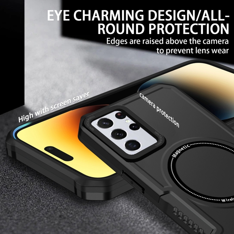 For Samsung Galaxy S23+ 5G MagSafe Shockproof Armor Phone Case(Black) For Samsung Galaxy S23+ 5G MagSafe Shockproof Armor Phone Case(Black)