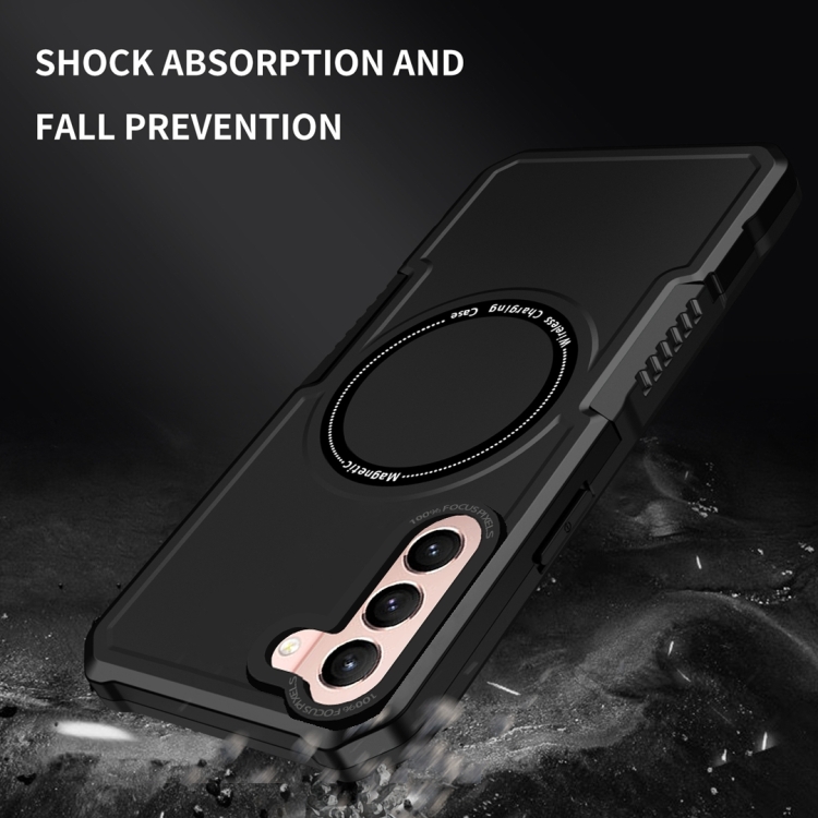 For Samsung Galaxy S21 5G MagSafe Shockproof Armor Phone Case(Black) For Samsung Galaxy S21 5G MagSafe Shockproof Armor Phone Case(Black)