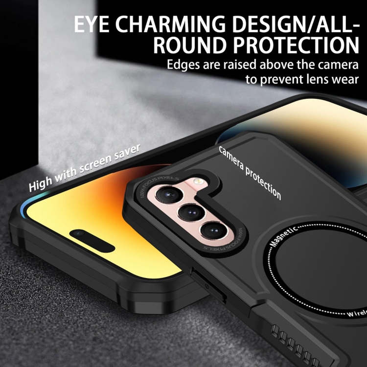 For Samsung Galaxy S21 5G MagSafe Shockproof Armor Phone Case(Black) For Samsung Galaxy S21 5G MagSafe Shockproof Armor Phone Case(Black)