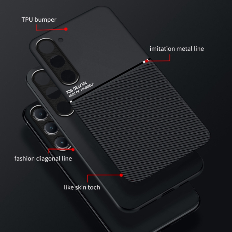 For Samsung Galaxy S23 Ultra 5G Classic Tilt Magnetic PC + TPU Phone Case(Black) For Samsung Galaxy S23 Ultra 5G Classic Tilt Magnetic PC + TPU Phone Case(Black)
