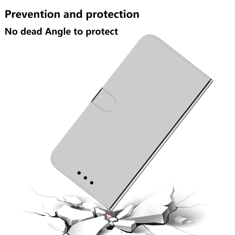 For Samsung Galaxy S23+ 5G Imitated Mirror Surface Flip Leather Phone Case(Silver) For Samsung Galaxy S23+ 5G Imitated Mirror Surface Flip Leather Phone Case(Silver)