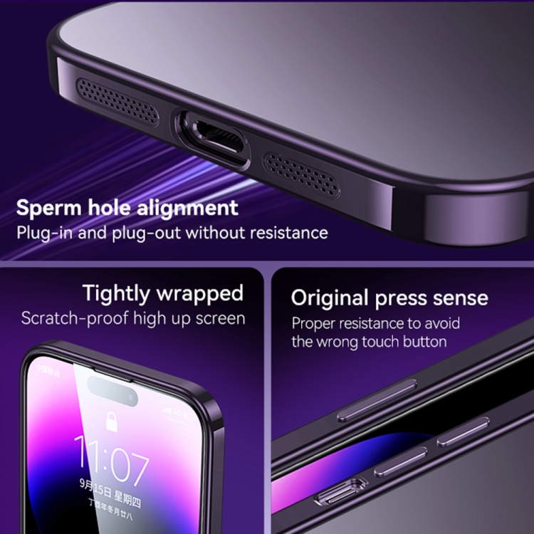 For iPhone 14 Pro SULADA Electroplating Frosted All-inclusive TPU Phone Case(Black) For iPhone 14 Pro SULADA Electroplating Frosted All-inclusive TPU Phone Case(Black)