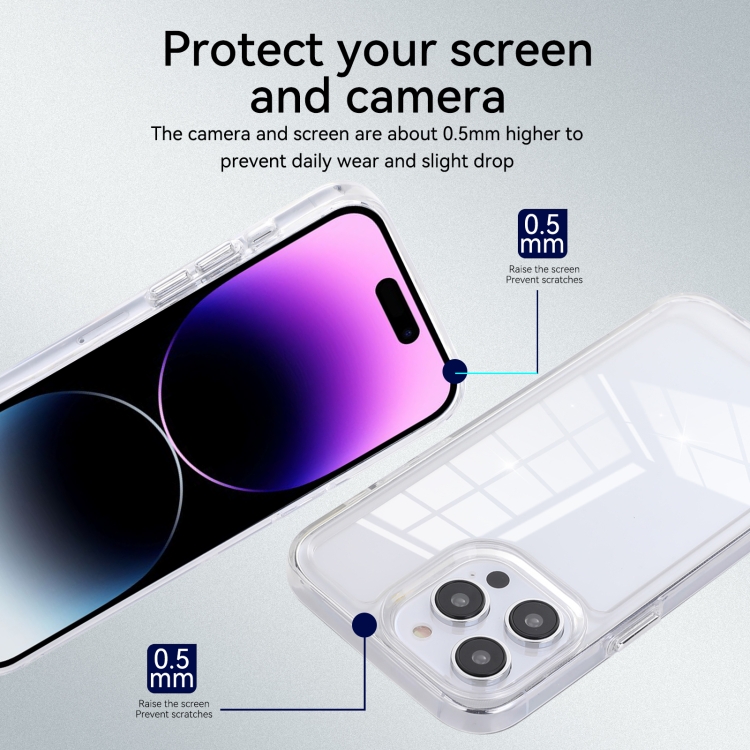 For iPhone 11 Clear Color TPU Space Acrylic Phone Case(Purple) For iPhone 11 Clear Color TPU Space Acrylic Phone Case(Purple)