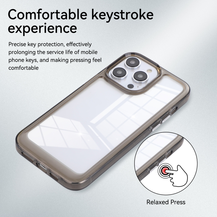 For iPhone 11 Clear Color TPU Space Acrylic Phone Case(Purple) For iPhone 11 Clear Color TPU Space Acrylic Phone Case(Purple)