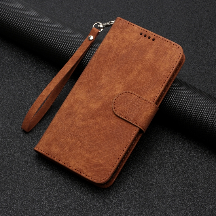 For iPhone 13 mini Dual-Fold Stripe Texture Buckle Leather Phone Case(Brown) For iPhone 13 mini Dual-Fold Stripe Texture Buckle Leather Phone Case(Brown)