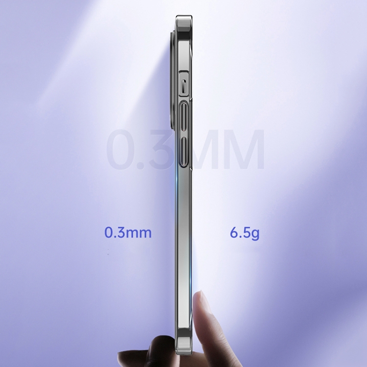 For iPhone 14 wlons Crystal Clear Phone Case(Purple) For iPhone 14 wlons Crystal Clear Phone Case(Purple)