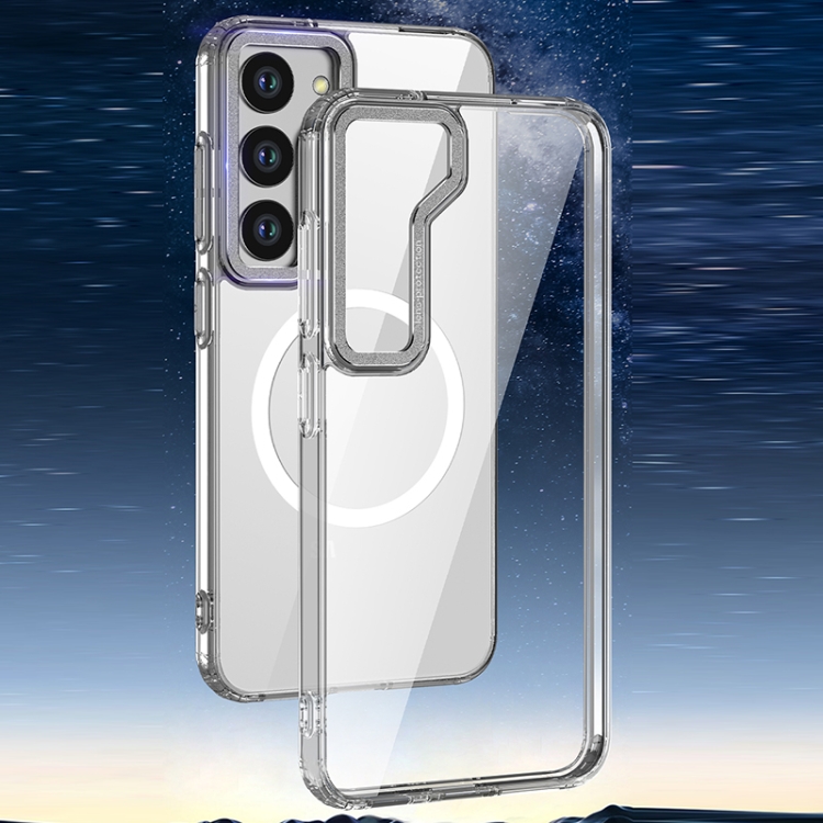 For Samsung Galaxy S23+ 5G wlons Crystal Clear MagSafe Phone Case(Purple) For Samsung Galaxy S23+ 5G wlons Crystal Clear MagSafe Phone Case(Purple)