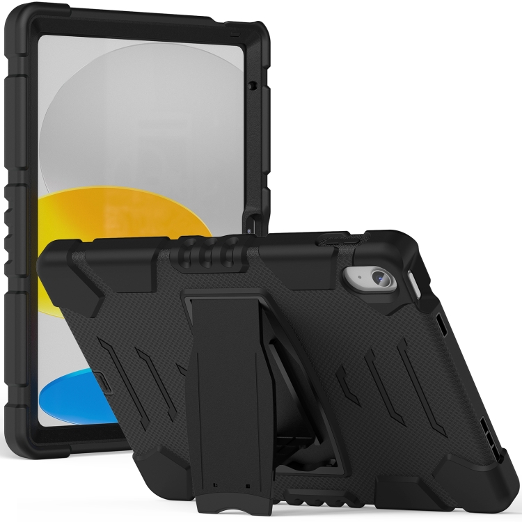 For iPad 10th Gen 10.9 2022 3-Layer Protection Screen Frame + PC + Silicone Tablet Case(Black) For iPad 10th Gen 10.9 2022 3-Layer Protection Screen Frame + PC + Silicone Tablet Case(Black)