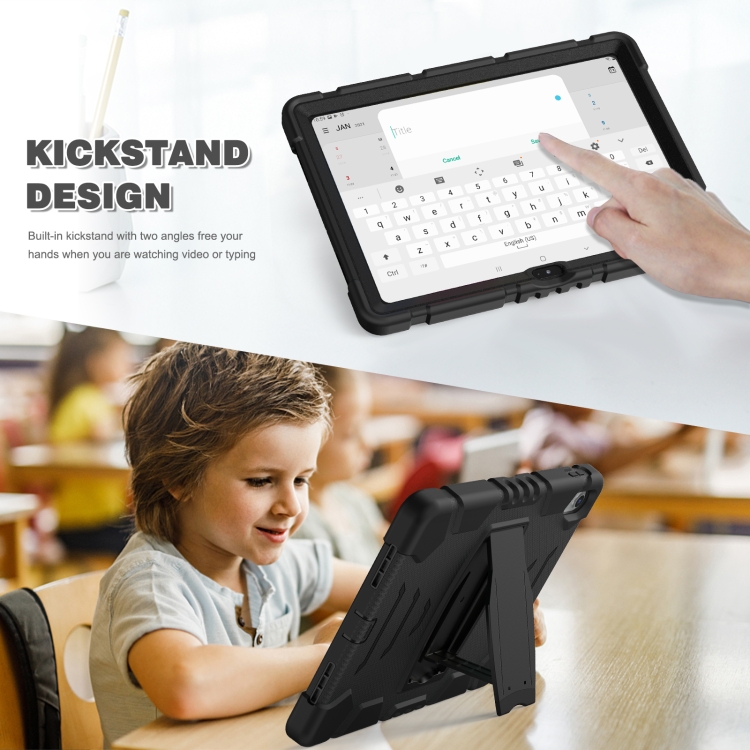For iPad 10th Gen 10.9 2022 3-Layer Protection Screen Frame + PC + Silicone Tablet Case(Black) For iPad 10th Gen 10.9 2022 3-Layer Protection Screen Frame + PC + Silicone Tablet Case(Black)