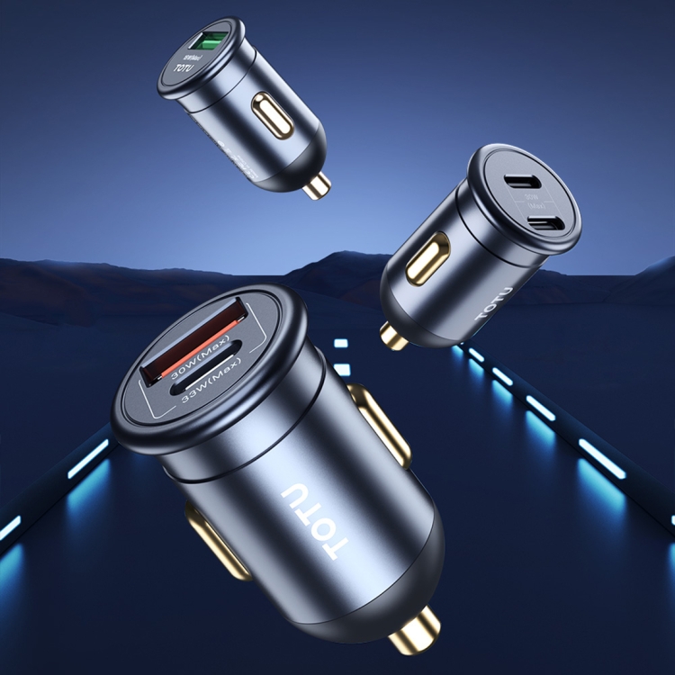 TOTUDESIGN 30W Car Fast Charging, Interface:USB-C / Type-C + USB-C / Type-C TOTUDESIGN 30W Car Fast Charging, Interface:USB-C / Type-C + USB-C / Type-C