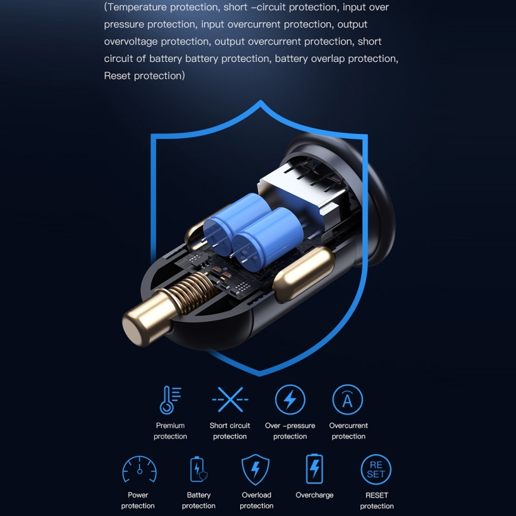 TOTUDESIGN 30W Car Fast Charging, Interface:USB-C / Type-C + USB-C / Type-C TOTUDESIGN 30W Car Fast Charging, Interface:USB-C / Type-C + USB-C / Type-C