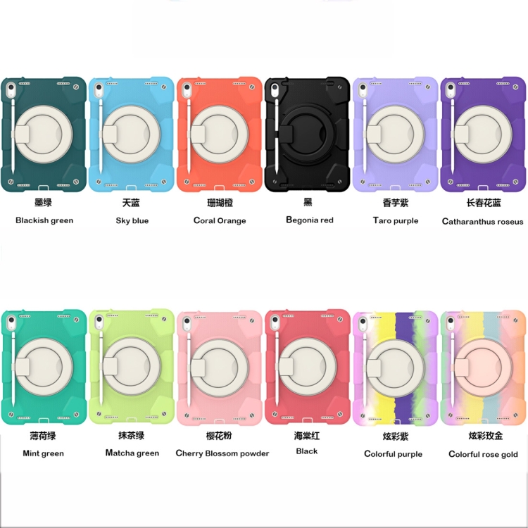 For iPad 10th Gen 10.9 2022 360 Rotation PC+Silicone Tablet Case(Blackish Green) For iPad 10th Gen 10.9 2022 360 Rotation PC+Silicone Tablet Case(Blackish Green)
