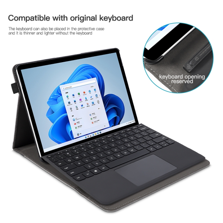 Funda con teclado Surface Pro 7 negro