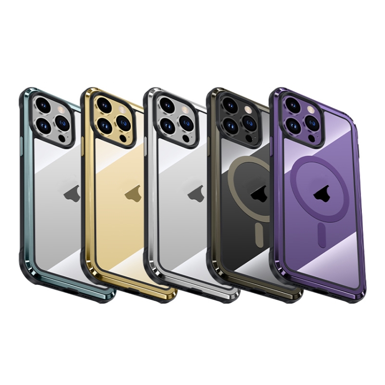 For iPhone 14 Pro Steel Armour Series Metal + PC Phone Case(Silver) For iPhone 14 Pro Steel Armour Series Metal + PC Phone Case(Silver)