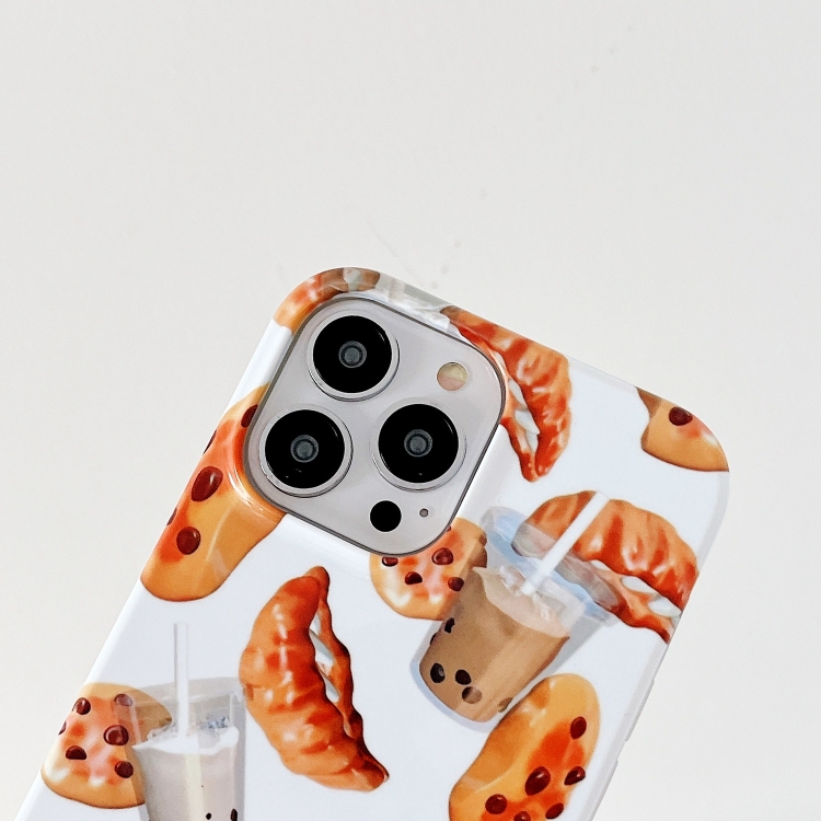 For iPhone 13 2 in 1 Detachable Painted Pattern Phone Case(Milk Tea Bread) For iPhone 13 2 in 1 Detachable Painted Pattern Phone Case(Milk Tea Bread)