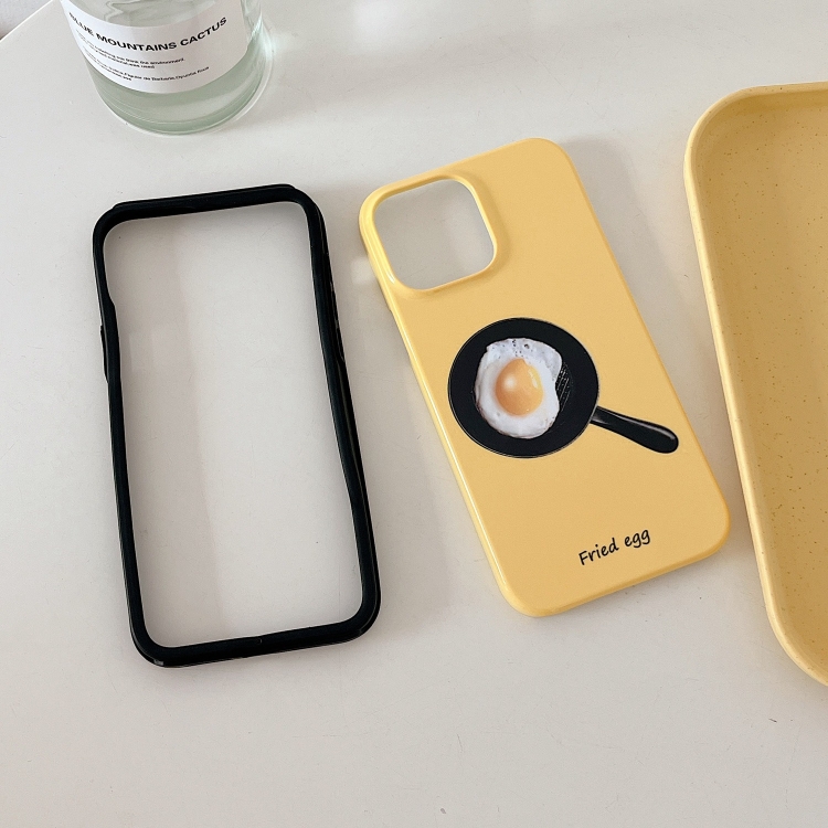 For iPhone 12 Pro Max 2 in 1 Detachable Painted Pattern Phone Case(Fried Eegg) For iPhone 12 Pro Max 2 in 1 Detachable Painted Pattern Phone Case(Fried Eegg)