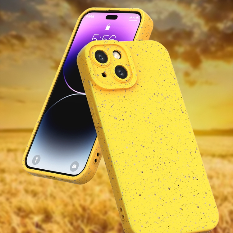 For iPhone 14 Wheat Straw Degradable Phone Case(Blue) For iPhone 14 Wheat Straw Degradable Phone Case(Blue)