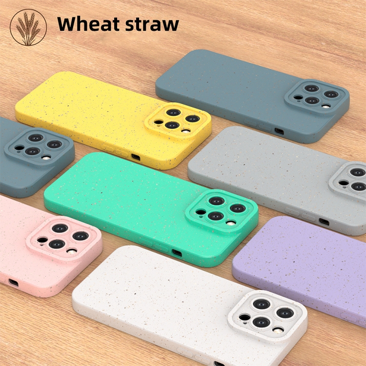 For iPhone 14 Pro Max Wheat Straw Degradable Phone Case(White) For iPhone 14 Pro Max Wheat Straw Degradable Phone Case(White)