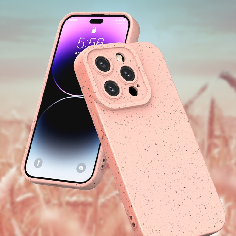 For iPhone 11 Pro Max Wheat Straw Degradable Phone Case(Pink) For iPhone 11 Pro Max Wheat Straw Degradable Phone Case(Pink)