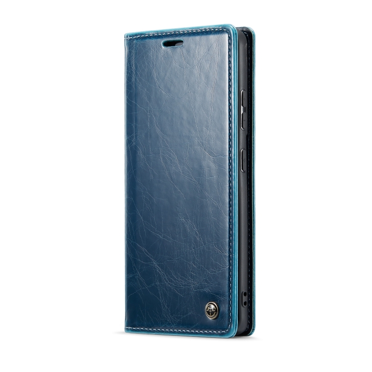 For Samsung Galaxy S21 Ultra 5G CaseMe 003 Crazy Horse Texture Leather Phone Case(Blue) For Samsung Galaxy S21 Ultra 5G CaseMe 003 Crazy Horse Texture Leather Phone Case(Blue)