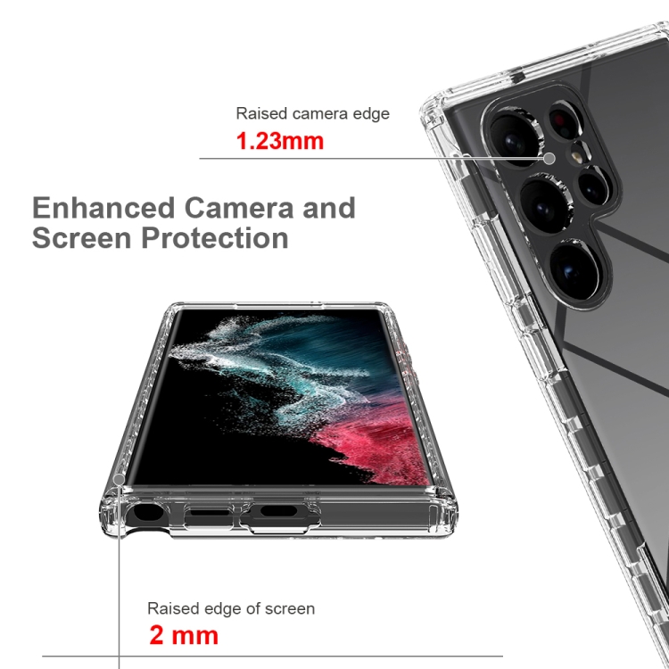 Samsung Galaxy S23 Ultra 5G Funda Colgante transparente con cordón color  Negro