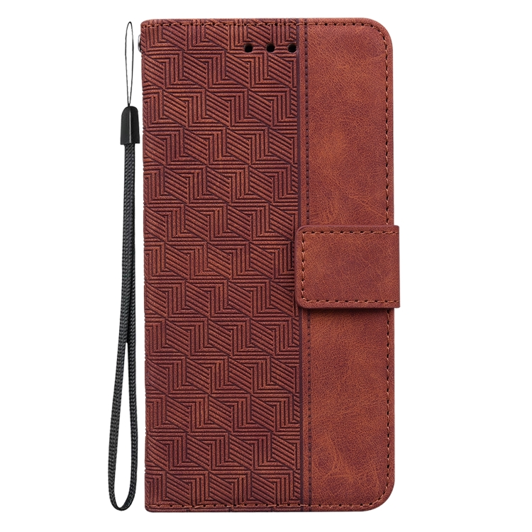 For Samsung Galaxy S23 5G Geometric Embossed Flip Leather Phone Case(Brown) For Samsung Galaxy S23 5G Geometric Embossed Flip Leather Phone Case(Brown)