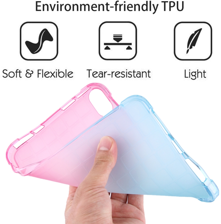 For iPad 10th Gen 10.9 2022 Square Gradient TPU Tablet Case(Pink Gradient Green) For iPad 10th Gen 10.9 2022 Square Gradient TPU Tablet Case(Pink Gradient Green)