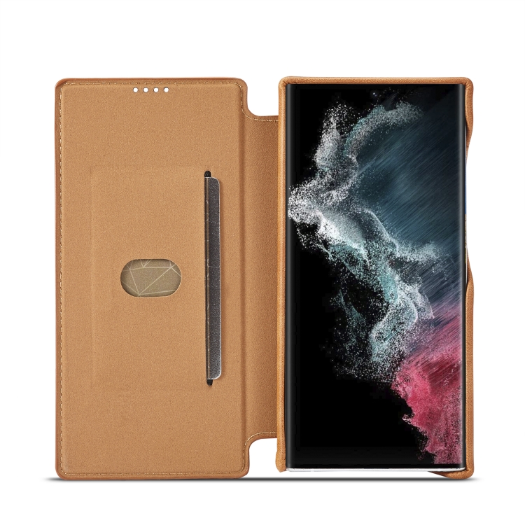 For Samsung Galaxy S23 Ultra 5G LC.IMEEKE Hon Ancient Series Horizontal Flip Leather Phone Case(Brown) For Samsung Galaxy S23 Ultra 5G LC.IMEEKE Hon Ancient Series Horizontal Flip Leather Phone Case(Brown)