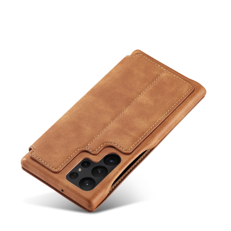 For Samsung Galaxy S23 Ultra 5G LC.IMEEKE Hon Ancient Series Horizontal Flip Leather Phone Case(Brown) For Samsung Galaxy S23 Ultra 5G LC.IMEEKE Hon Ancient Series Horizontal Flip Leather Phone Case(Brown)