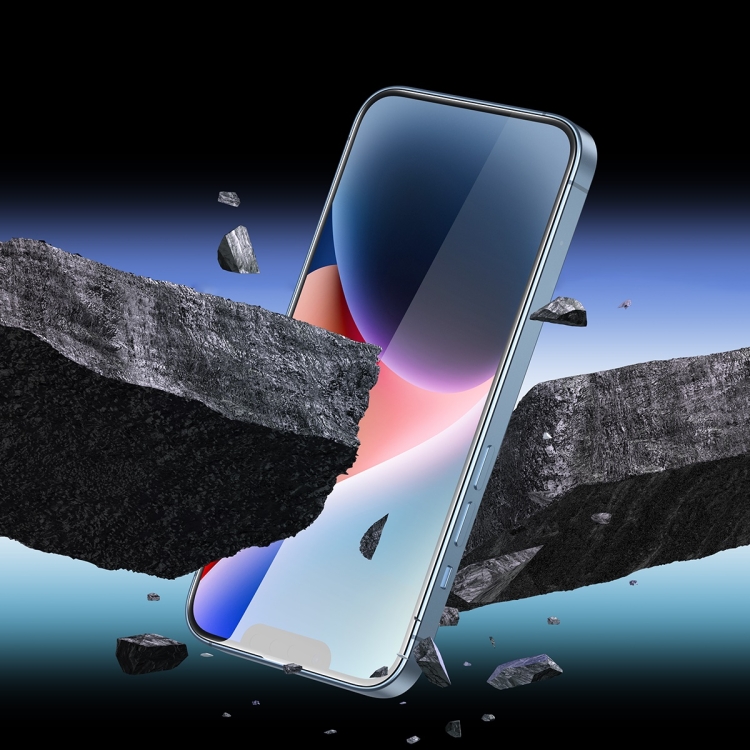 For iPhone 14 Plus / 13 Pro Max 2pcs Baseus 0.3mm Glare Repelling Full-Coverage HD Tempered Glass Screen Protector