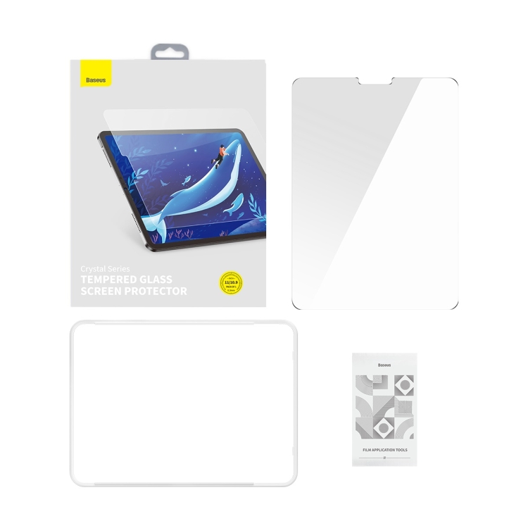 For iPad Pro 11 2018/2020/2021/Air4/Air5 10.9 Baseus Crystal Series 0.3mm HD Tempered Glass Screen Protector For iPad Pro 11 2018/2020/2021/Air4/Air5 10.9 Baseus Crystal Series 0.3mm HD Tempered Glass Screen Protector