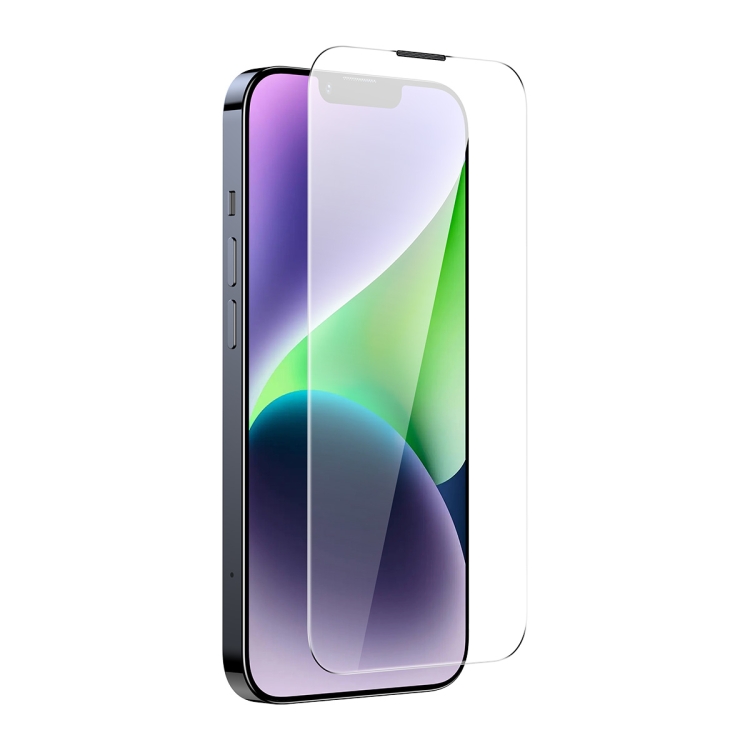 For iPhone 14 Plus / 13 Pro Max 2pcs Baseus 0.3mm Crystal HD Tempered Glass Screen Protector with Dust Filter For iPhone 14 Plus / 13 Pro Max 2pcs Baseus 0.3mm Crystal HD Tempered Glass Screen Protector with Dust Filter