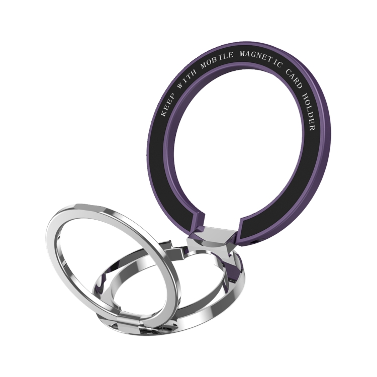 Car Magnetic Dual Axis Ring Phone Holder(Bright Purple) Car Magnetic Dual Axis Ring Phone Holder(Bright Purple)