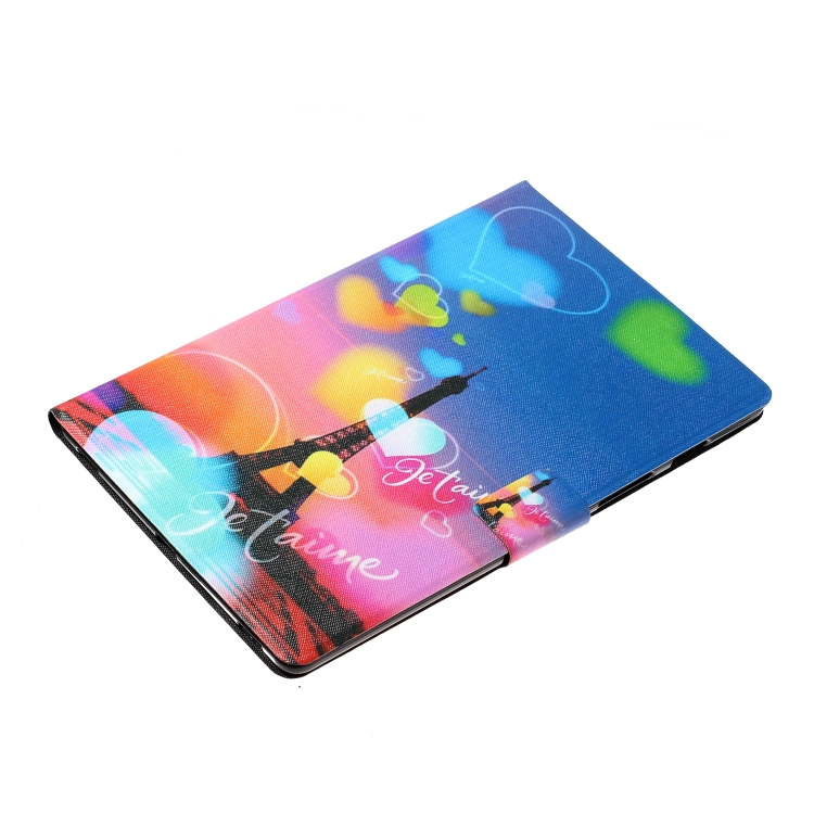 For iPad Air / Air 2 Coloured Drawing Pattern Horizontal Flip Leather Case with Holder & Card Slot & Sleep / Wake-up Function(Romantic Tower) For iPad Air / Air 2 Coloured Drawing Pattern Horizontal Flip Leather Case with Holder & Card Slot & Sleep / Wake-up Function(Romantic Tower)
