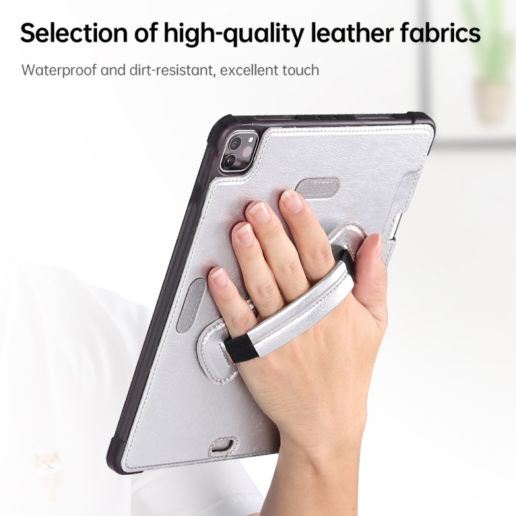 For iPad Air / Air 2 / Pro 9.7 / 9.7 2017-2018 360 Degree Rotation Handheld Leather Back Tablet Case with Pencil Slot(Black) For iPad Air / Air 2 / Pro 9.7 / 9.7 2017-2018 360 Degree Rotation Handheld Leather Back Tablet Case with Pencil Slot(Black)