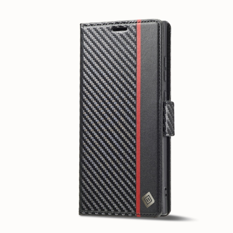 For Samsung Galaxy S23 Ultra 5G LC.IMEEKE Carbon Fiber PU + TPU Horizontal Flip Leather Phone Case(Vertical Black) For Samsung Galaxy S23 Ultra 5G LC.IMEEKE Carbon Fiber PU + TPU Horizontal Flip Leather Phone Case(Vertical Black)