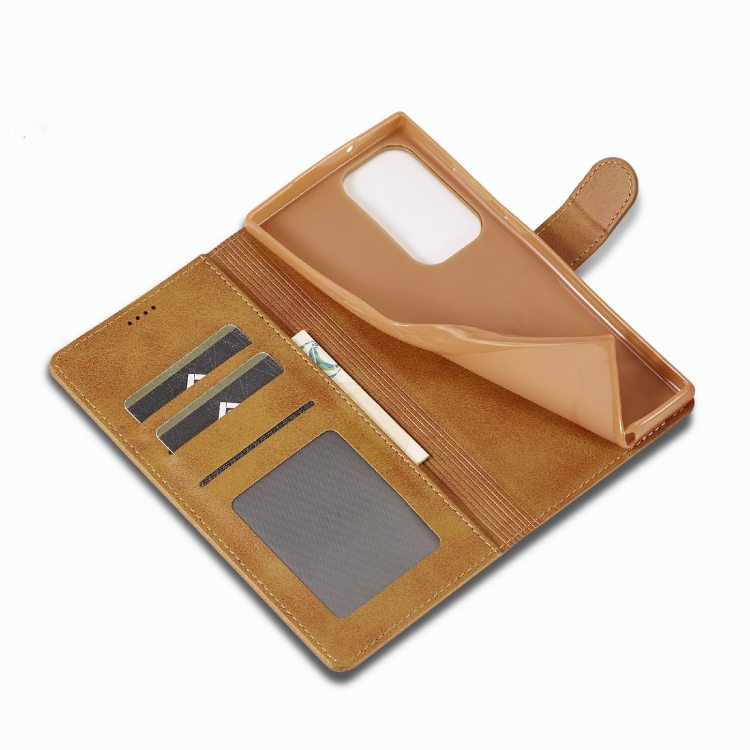 For Samsung Galaxy S23 Ultra 5G LC.IMEEKE Calf Texture Horizontal Flip Leather Phone Case(Brown) For Samsung Galaxy S23 Ultra 5G LC.IMEEKE Calf Texture Horizontal Flip Leather Phone Case(Brown)